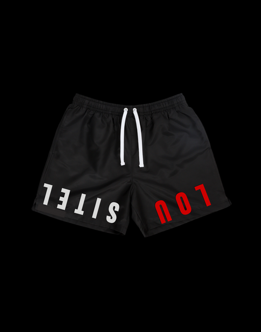 "MIRROR PRINT" Nylon Shorts